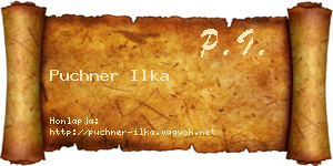 Puchner Ilka névjegykártya